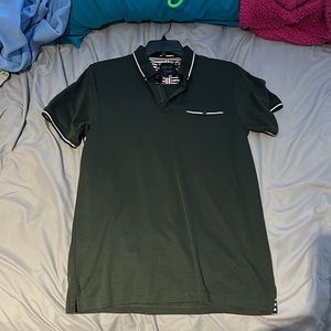 Hunter Green Mens Slim Fit Polo *brand new*